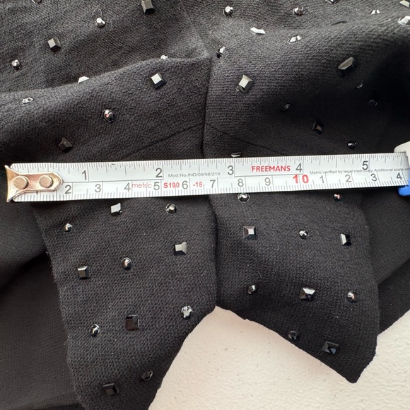 Diane Von Furstenberg NAPLES HOT FIX CRYSTAL Shorts Black Size 6 - Picture 7 of 15